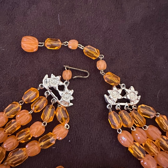 Vintage West Germany Necklace and Earrings Set - Picture 2 of 10